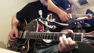 Eddie Cochran  Stray Cats  Summertime Blues Guitar Lesson Including Solo [upl. by Yesdnyl]