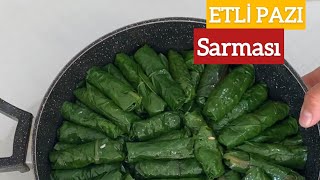 Nar ekşili ✅ve etli pazı sarması nasıl yapılır ❗️pazı sarması👌😋tadı damakta kalacak 🔝 [upl. by Ardnaik]