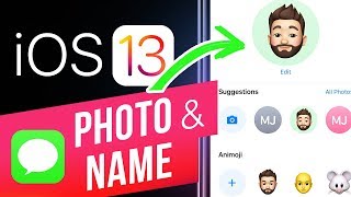 iOS 13 How to Set a Profile Picture amp Display Name in iMessage Customize your iMessage Profile [upl. by Hannavas]