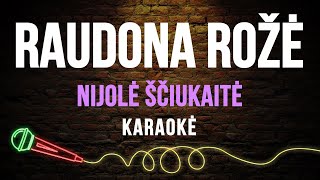 Nijolė Ščiukaitė  Skinsiu Raudoną Rožę Karaoke [upl. by Emmit358]