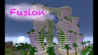 Fusion Complex of Living Open Space  Minecraft  Building [upl. by Ewnihc]