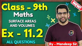 Class  9th Ex  112 Q1 to Q9 Surface Areas and Volumes Class 9 Math New NCERT CBSE GREENBoard [upl. by Veator476]