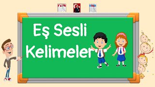 3 Sınıf Eş Sesli Kelimeler Test1 [upl. by Drugge662]