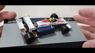 f1 ayrtonsenna toleman TG184 Great Britain GP diecast escala 143 ixo [upl. by Nameloc]