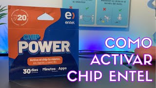 COMO ACTIVAR CHIP ENTEL EN TU CASA [upl. by Brodie]