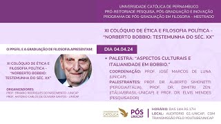 XI COLÓQUIO DE ÉTICA E FILOSOFIA POLÍTICA  04ABRIL24  TARDE [upl. by Marelya]