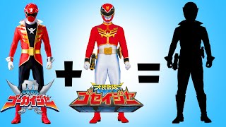 WHAT IF Gokaiger red fusion with Goseiger red  what power will happen next  it could be amazing [upl. by Trahern]