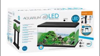 Unboxing d’un aquarium ciano 60 et tuto lancement d’un aquarium كيفية تحضير حوض جديد aquarium [upl. by Aiciram]