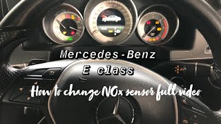 MercedesBenz E class How to change NOx sensor [upl. by Hildegarde]