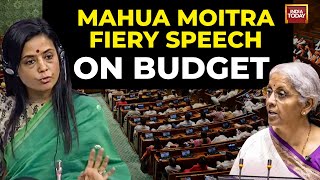 Mahua Moitra Speech Mahua Moitra On Budget 2024 Mahua Moitra Speech In Lok Sabha India Today [upl. by Ecyal387]