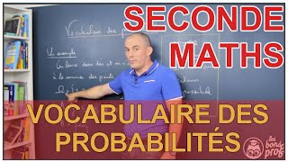 Vocabulaire des probabilités  Maths seconde  Les Bons Profs [upl. by Imar]