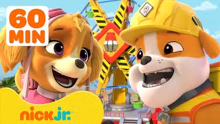 Rubbles Best Moments on NEW EPISODES of Rubble amp Crew w Skye 2 👷‍♂️ 1 Hour  Nick Jr [upl. by Kancler545]