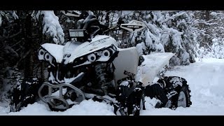 Can am Renegade  Snow Ripn  Powder  Drift banging [upl. by Isyak]