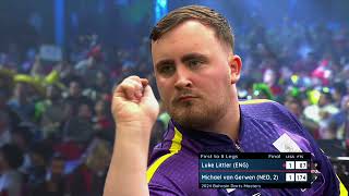 LUKE LITTLERS FIRST TV TITLE Littler v Van Gerwen  2024 Bahrain Darts Masters FULL FINAL [upl. by Jaymie]