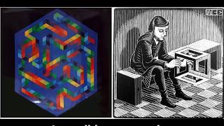 Parallelism between Escher and Vasarely [upl. by Ennaeilsel992]