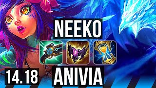 NEEKO vs ANIVIA MID  34k DMG 700 games 15510  EUW Master  1418 [upl. by Atilamrac]