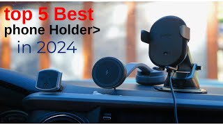 5 Best Phone HOLDER for car 2024 ✅ [upl. by Lleznod]