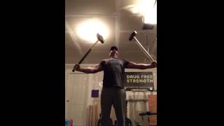 220lb Sledgehammer lever attempt [upl. by Eirtemed]