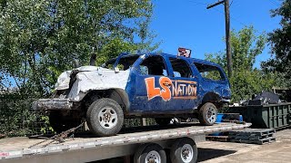 Dungannon Super Pulls 2024 Stock Truck Demolition Derby 2024 In Cab 3 Max Maddock [upl. by Kemppe]