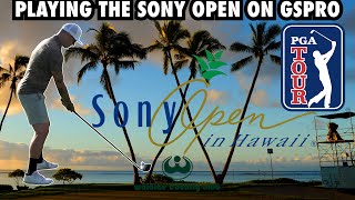 Waialae Country Club  The Sony Open  On GSPRO thesonyopen diygolfsim pgatour [upl. by Reilamag]