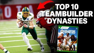 Top 10 Dynasty Schools for Teambuilder in College Football 25 [upl. by Bywaters]