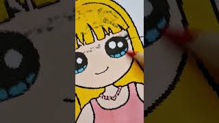 ASMR colorindo bonequiha kawaii asmr colorindodesenho desenhoskawaii asmrvideo asmrdrawing [upl. by Lindberg]