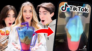 TIKTOK Decides What We Eat For 24 HOURS Parents Edition [upl. by Airdnaz]