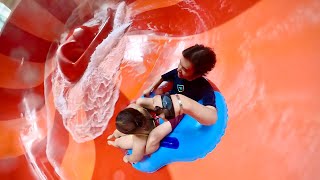 Lemur Leap Water Slide  DreamWorks Water Park New Jersey [upl. by Webster]