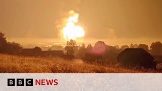 Russia region orders evacuation after Ukraine drone attack  BBC News [upl. by Adalbert558]