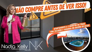 Apartamento de 52m² com 2 quartos a 5mnts da praia à venda no bairro do Bessa  João PessoaPB [upl. by Nisse]