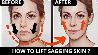 FACE SKIN TIGHTENING EXERCISES  SAGGY CHEEK LIFT JOWLS LAUGH LINES FOREHEAD FROWN LINES [upl. by Long472]