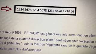 CODE DÉFAUT P1601 TOYOTA DIESEL ERROR EPROM Calculateur de gestion moteur erreur de programmation [upl. by Hajin]