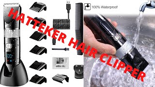 Hatteker Hair Clippers for a Professional Cut Whats in the Box [upl. by Ahseem]