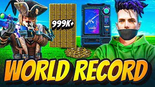 1 WORLD RECORD FINALLY 999k  FF TOKEN IN FREEFIRE [upl. by Bald]