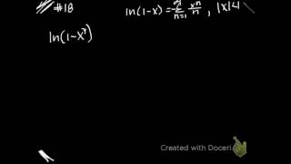 Using the power series for ln1 x [upl. by Leola]