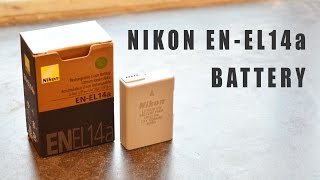 Nikon Battery ENEL14a review amp unboxing [upl. by Aikahc]