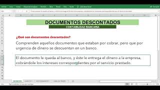 Documentos Descontados Contabilidad Bancaria [upl. by Rovit394]