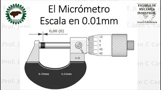 Micrometro en milesimas de milimetros [upl. by Zurc]