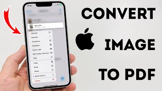 How To Convert Image To PDF On iPhone  Full Guide [upl. by Orrin190]