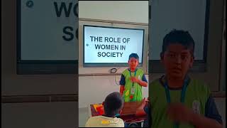 The Role of women in societyspeech given by Arham amsaharhamvlogs speech [upl. by Ethbun]