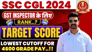 SSC CGL 2024 GST Inspector Expected cutoff  Vacancies Update [upl. by Ayotal]