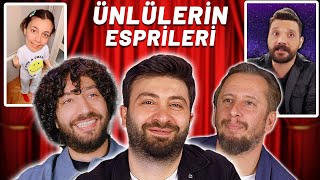 KOMEDYENLER ÜNLÜLERİN ESPRİLERİNİ İZLİYOR [upl. by Colyer341]