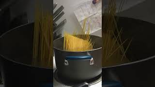 Cooking Angel Hair cooking food pasta [upl. by Eittah]