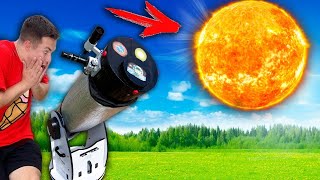 ¡QUE PASARIA AL VER EL SOL CON UN TELESCOPIO COMPRE UN NUEVO TELESCOPIO [upl. by Porcia]