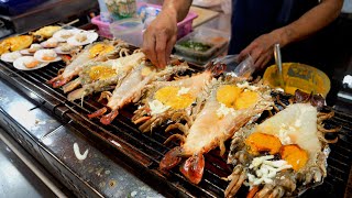 버릴 게 1도 없는 랍스터와 초대형 징거미 새우 특이하고 보기 힘든 태국 수상시장  Thailand Street Food [upl. by Adnuhsed]