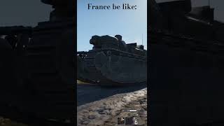 This is the French mains only excuse 😭🙏 ww2 ww1 warthundertanks [upl. by Rexferd388]