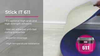 UltraFloor Stick IT 611 Application Video [upl. by Notyalk647]