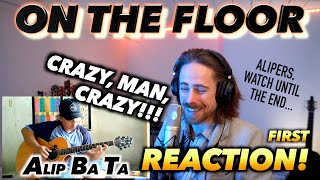 Alip Ba Ta  On The Floor fingerstyle cover FIRST REACTION CRAZY journeyinstruments [upl. by Addie]