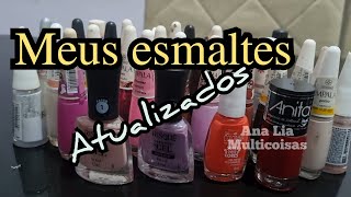 Meus esmaltes hoje Resposta [upl. by Aimekahs]