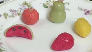 How To Form Marzipan Fruits [upl. by Bonne103]